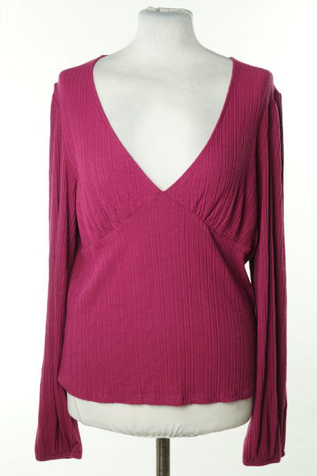 Bluzka fioletowa prążkowana