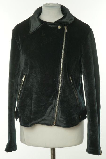 Kurtka czarna welurowa