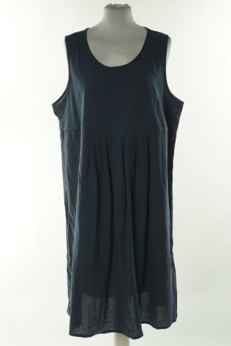 Sukienka granatowa na grubych ramiączkach