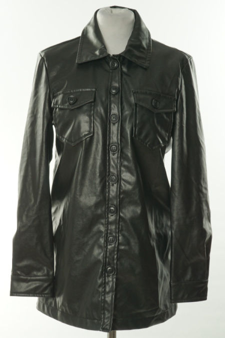 Koszula czarna ekoskórka 