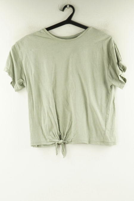 Koszulka oliwkowa gładka, H&M