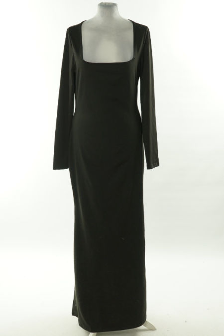 Sukienka czarna gładka długa