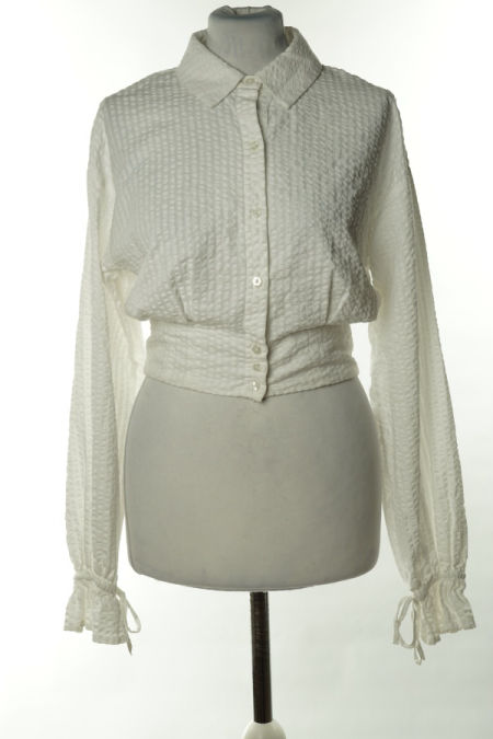 Koszula biała z efektem gniecenia