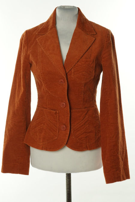 Marynarka ruda sztruksowa