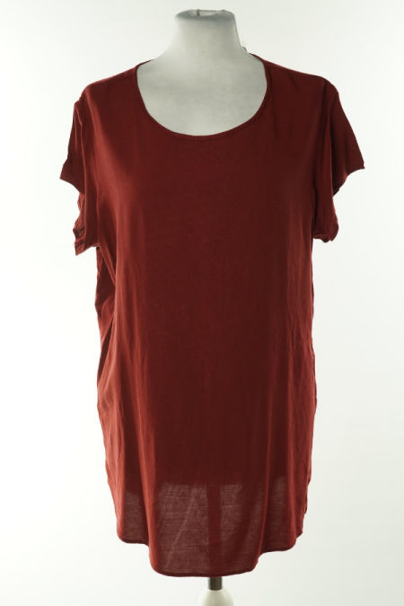 Bluzka bordowa gładka wiskozowa
