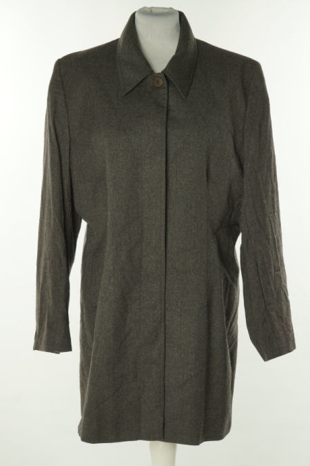 Płaszcz szary cienki(98%wełny)