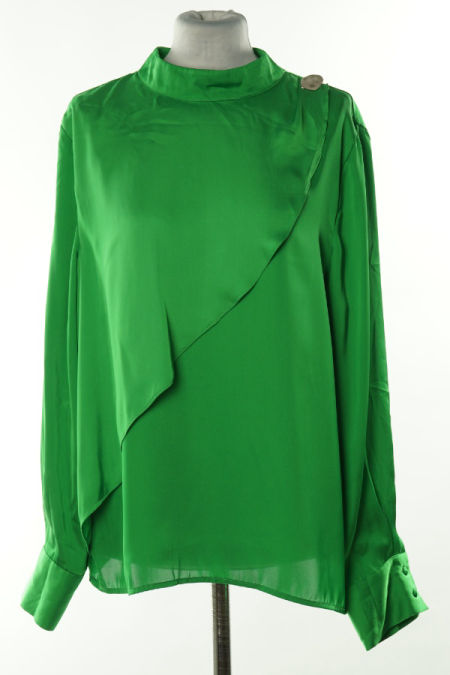 Bluzka zielona a'la satyna
