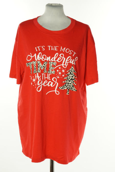 Koszulka czerwona świąteczna