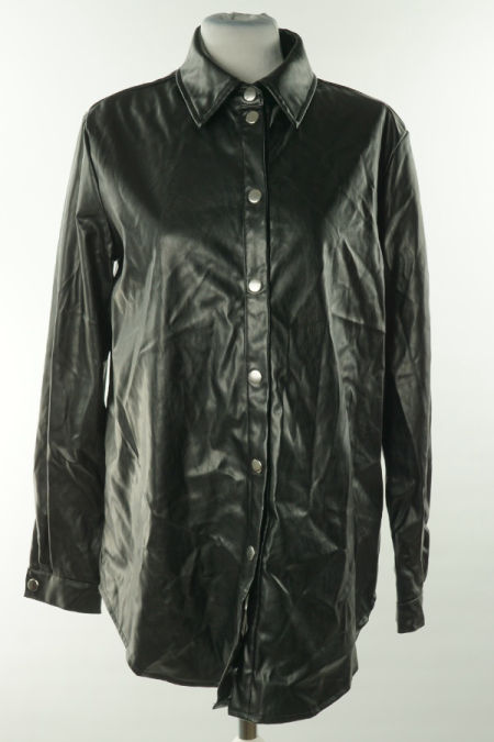 Koszula czarna ekoskóra