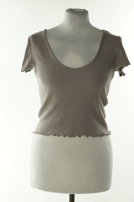 Koszulka szara prążkowana