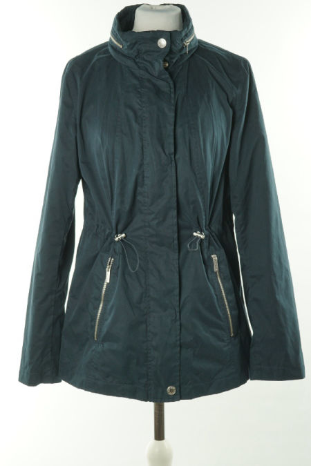 Płaszcz granatowy ze ściągaczem