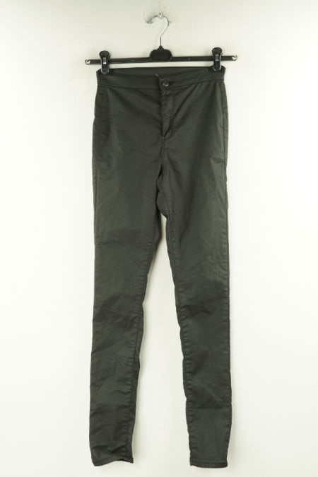 Spodnie czarne woskowane