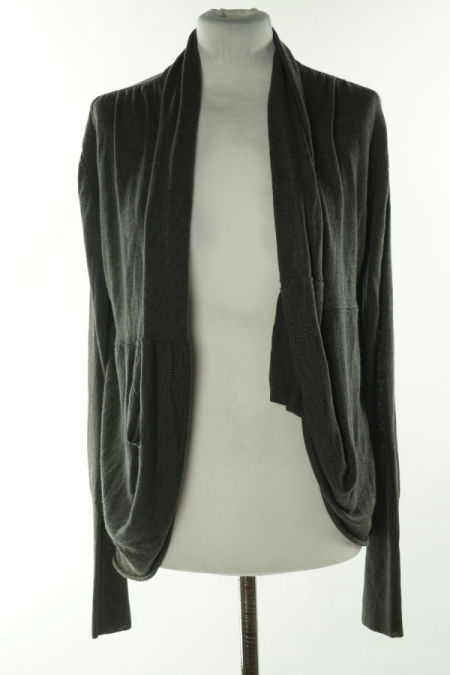 Narzutka ciemnoszara sweterkowa(20%wełna)