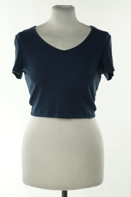 Koszulka granatowa prążkowana