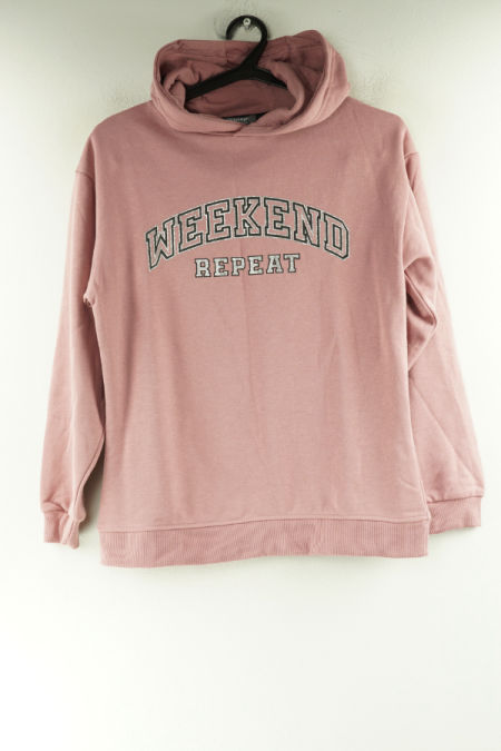 Bluza brudny róż z napisem