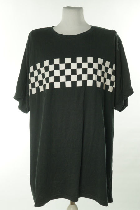 Koszulka czarna w szachownice