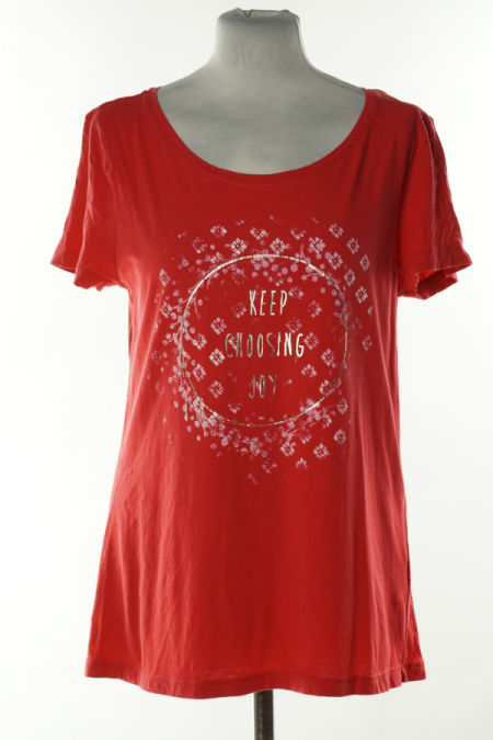 Koszulka różowa nadruk