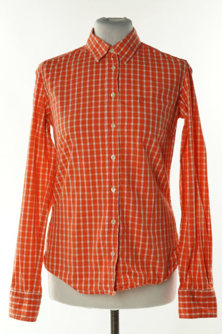 Koszula pomarańczowo-biała w kratkę, GAP