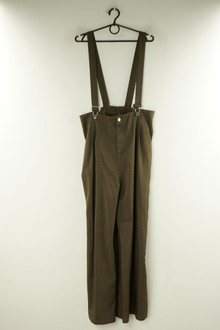 Spodnie ogrodniczki brązowe