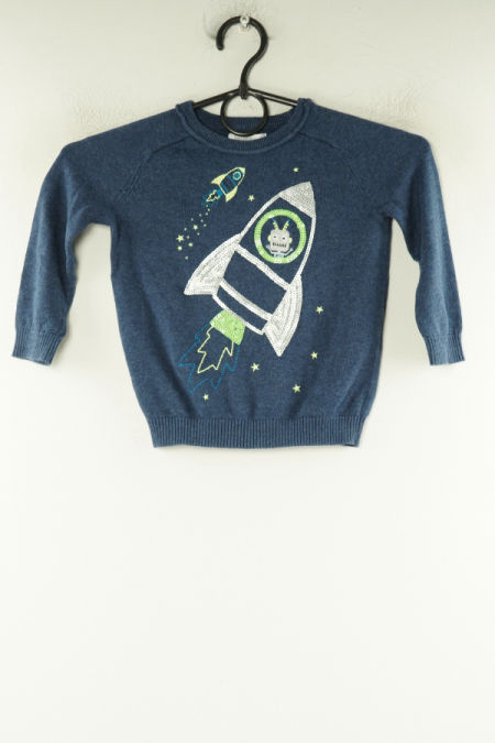 Sweter granatowy rakieta