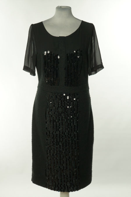 Sukienka czarna z cekinami