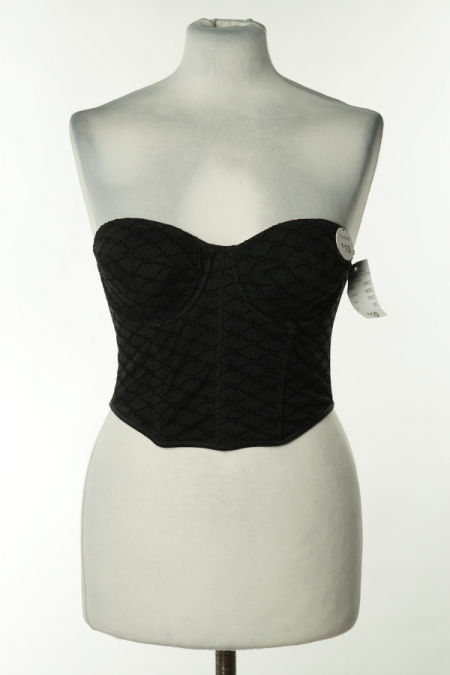 Gorset czarny wzorek