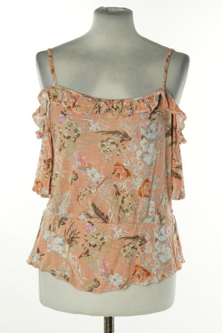 Koszulka łososiowa w kwiatki