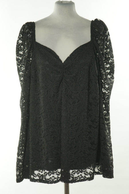 Bluzka czarna koronkowa