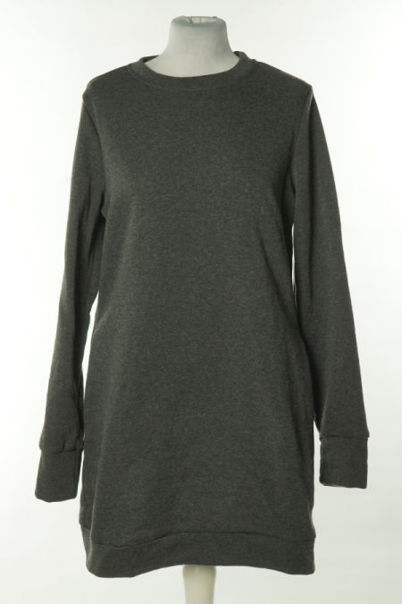 Sukienka ciemnoszara gładka