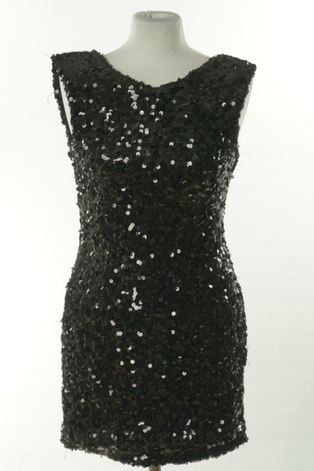 Sukienka czarna cekinowa