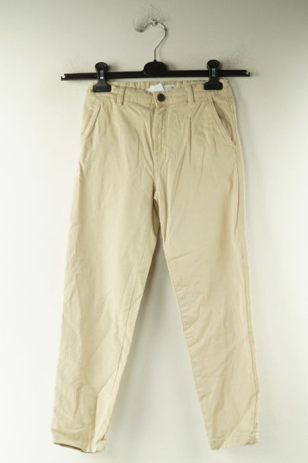Spodnie beżowe materiałowe, ZARA