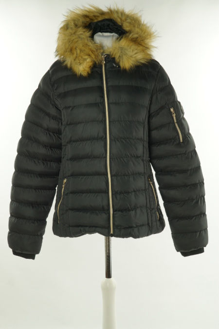 Kurtka grafitowa pikowana