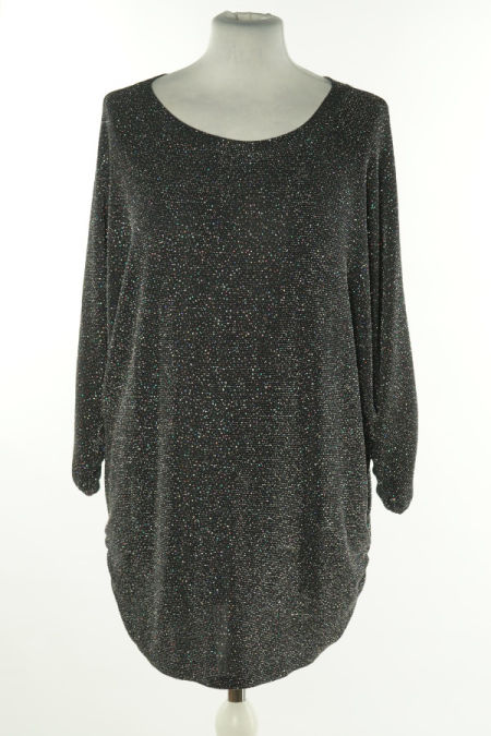 Bluzka czarna z połyskującą nitką
