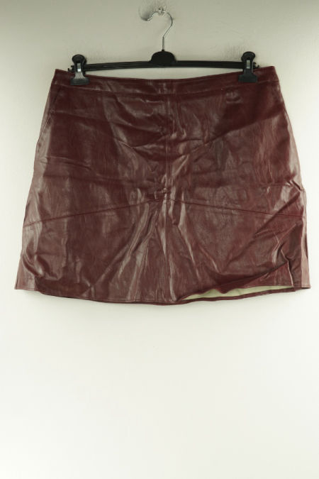Spódnica bordowa ekoskóra