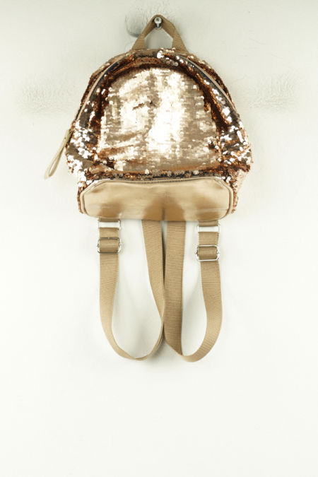 Plecak cekinowy rose gold