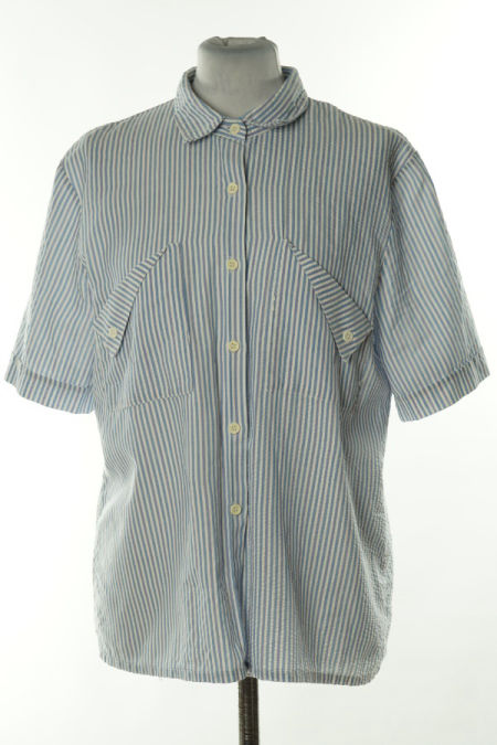 Koszula biało-niebieska w paski