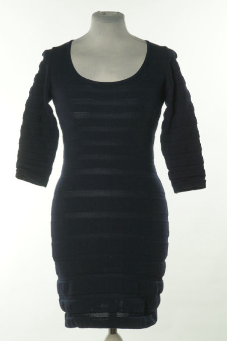 Sukienka sweterkowa granatowa