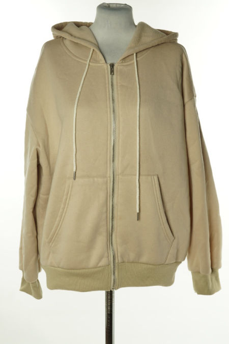 Bluza beżowa z kapturem
