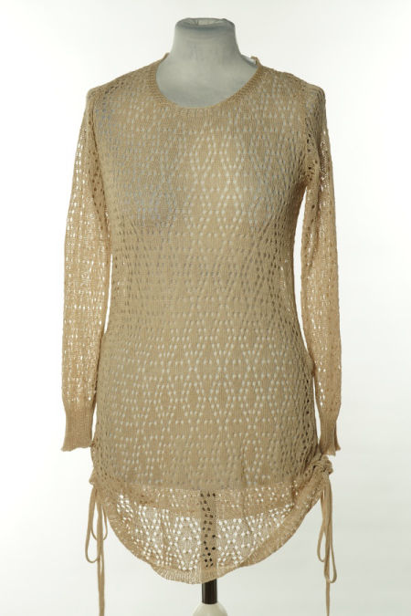 Bluzka beżowa ażurowa