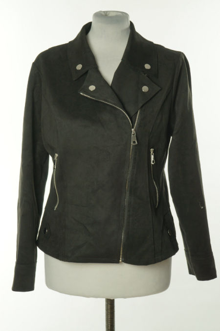 Kurtka cienka czarna bez podszewki