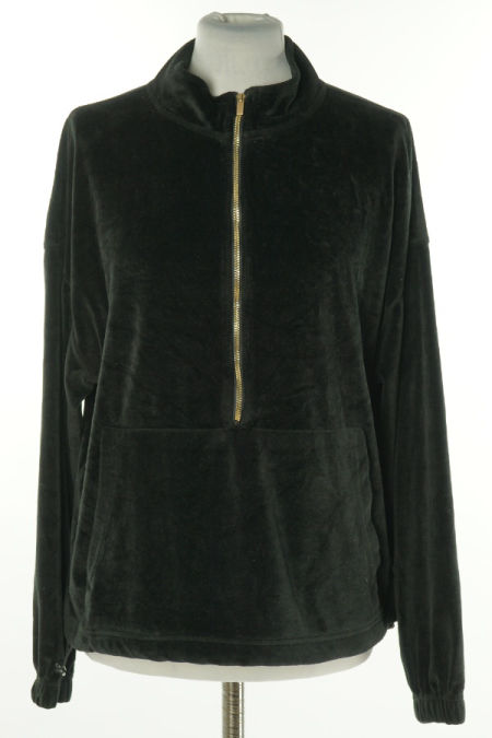 Bluza czarna welurowa