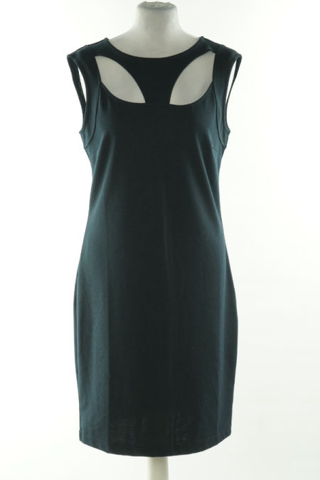 Sukienka granatowa z wycięciami