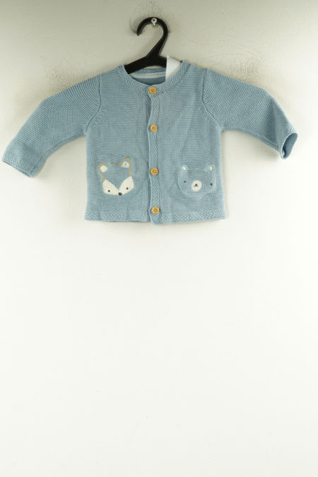 Sweter niebieski ze zwierzętami