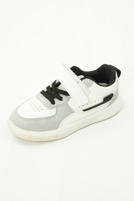 Buty sportowe biało-szare na rzepy