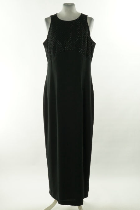 Sukienka czarna długa na ramiączkach