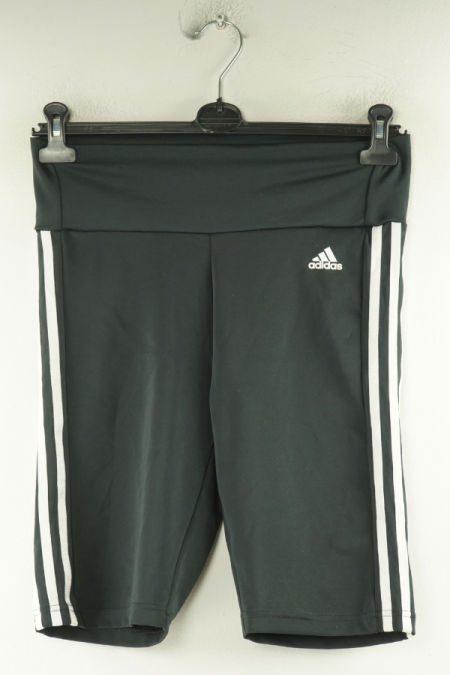 Krótkie legginsy sportowe czarne, ADIDAS