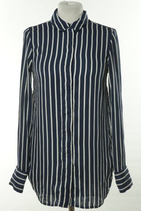 Koszula granatowa w białe paski 
