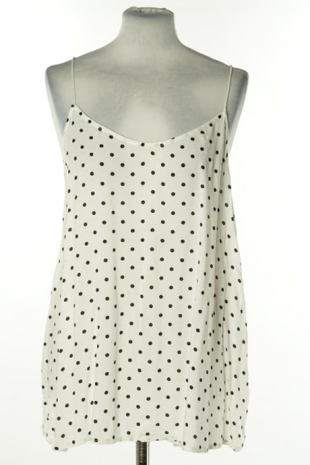 Bluzka biała w czarne kropki