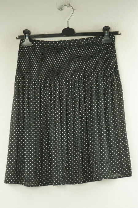 Spódnica czarna w białe kropki