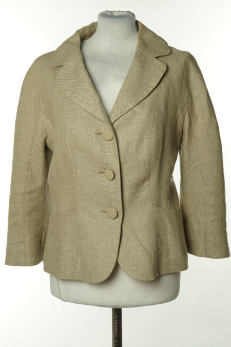 Marynarka beżowa lniana